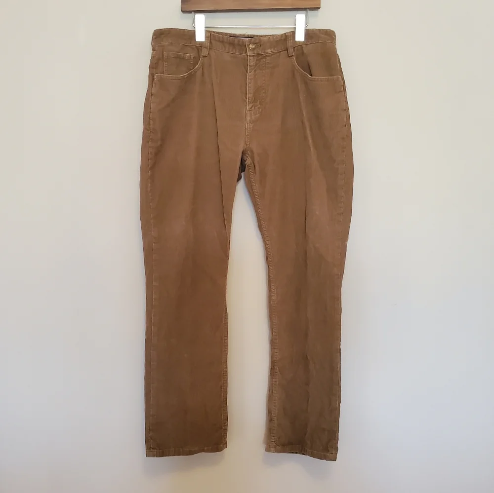 Vineyard Vines Shep & Ian Brown Corduroy Pants 38 x 32 100% Cotton - Picture 1 of 7